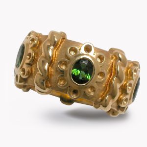 Item # 20201 Callista Peridot RIng in Gold