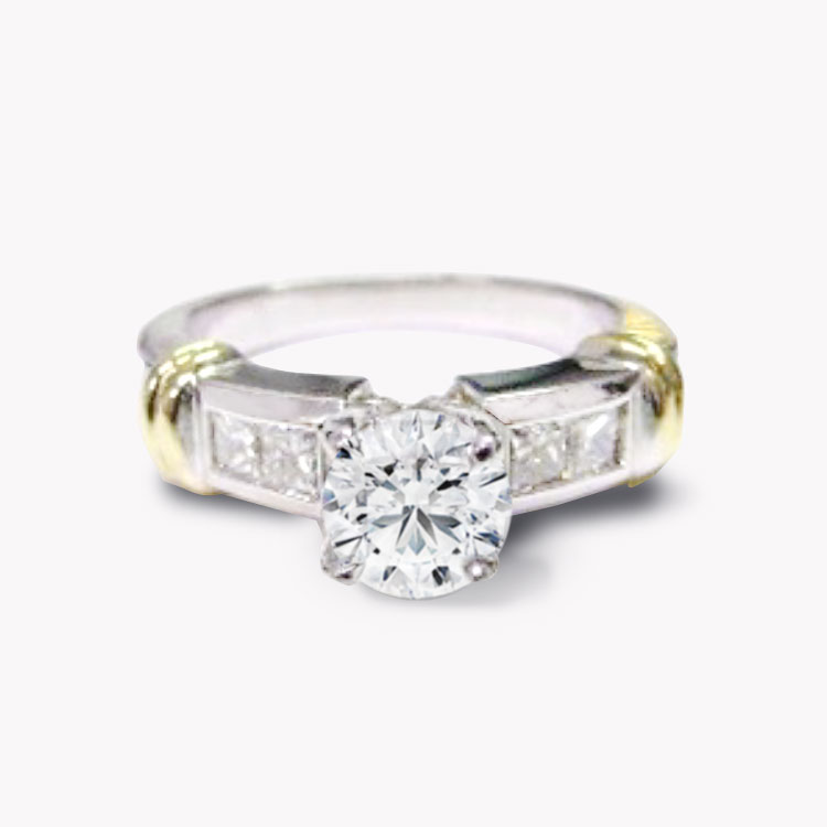 Item # 23598 Diamond Ring featuring 0.48 Round Diamond in 18kt White Gold