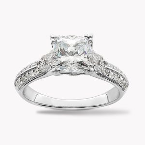 Item #24533 Diamond Ring 0.72cts F color VVS2 Clarity Princess Cut Diamond