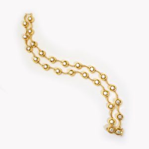 22233 Double- Cascade Diamond Bracelet in Yellow Gold