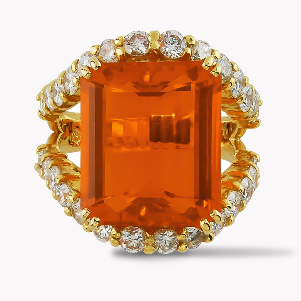 23230 citrine amethyst diamond supernova ring