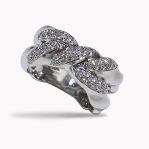 flowing lines white gold eternity band, Item #23320