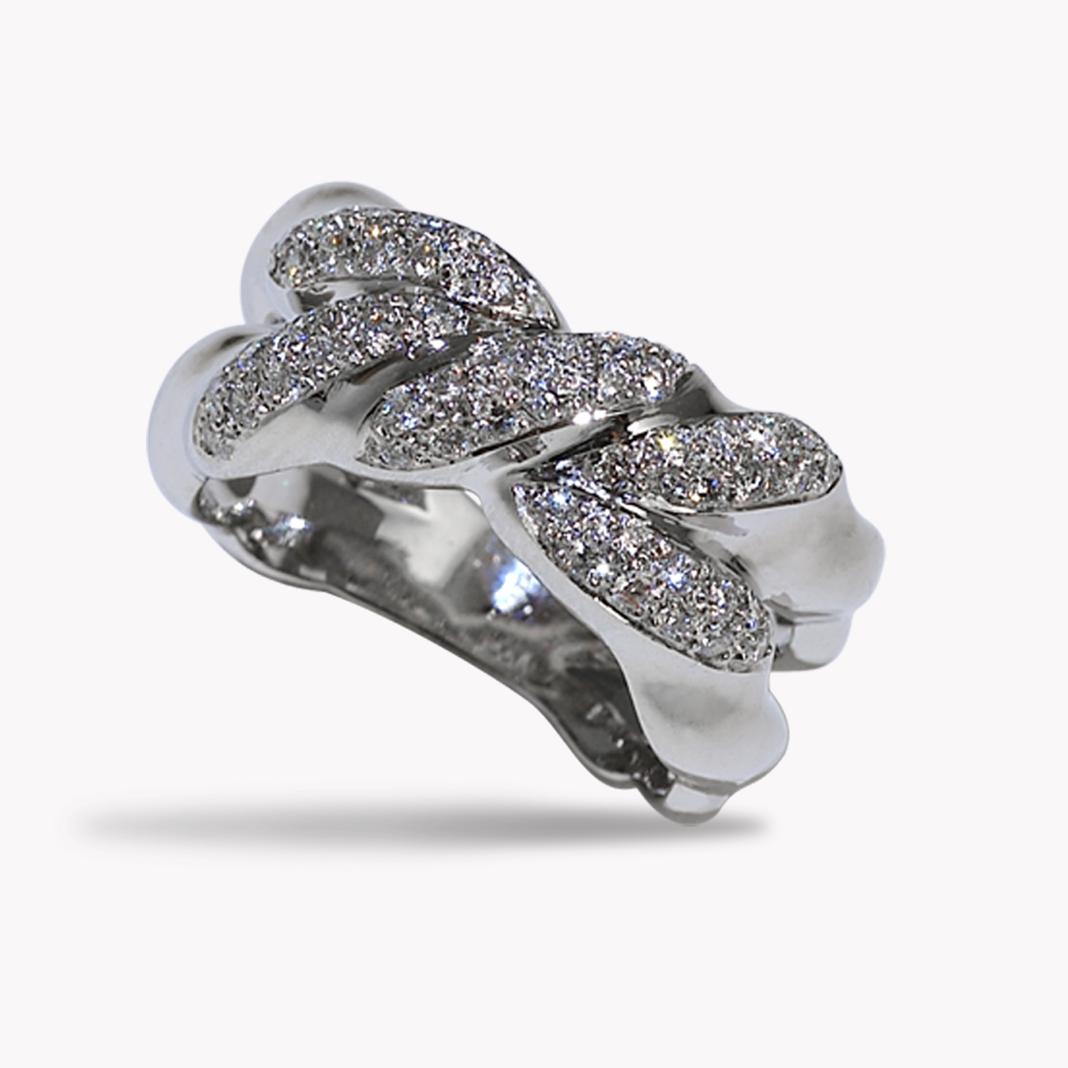 flowing lines white gold eternity band, Item #23320