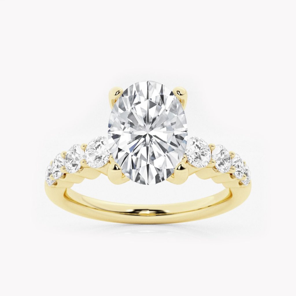 23456 Classic Oval Diamond Engagement Ring