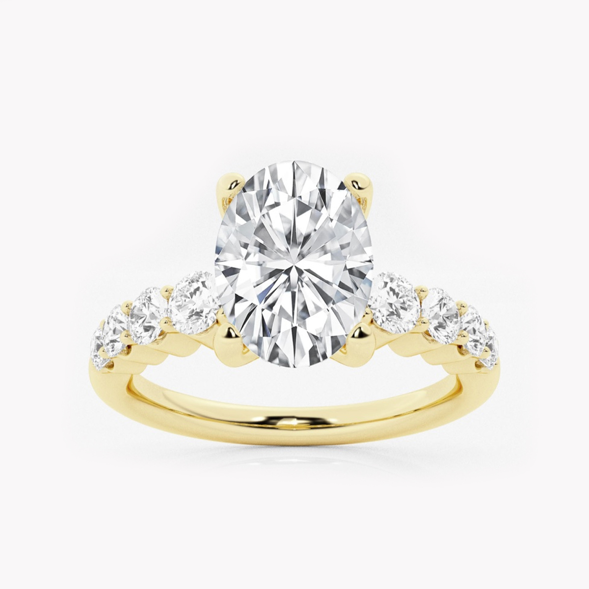 23456 Classic Oval Diamond Engagement Ring
