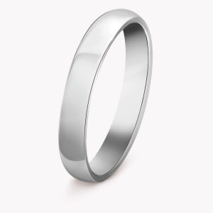 23520 14kt white gold wedding band
