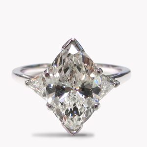 23651 Diamond Marquise Triple Row RIng