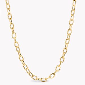 23837 Yellow Gold Link Necklace